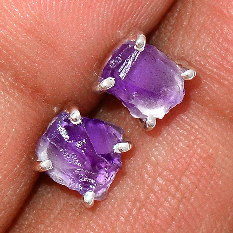 Claw - Amethyst Rough Studs - AMRS181