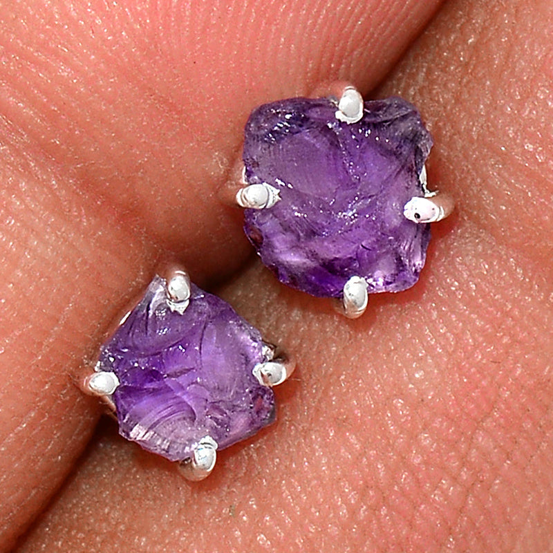 Claw - Amethyst Rough Studs - AMRS183