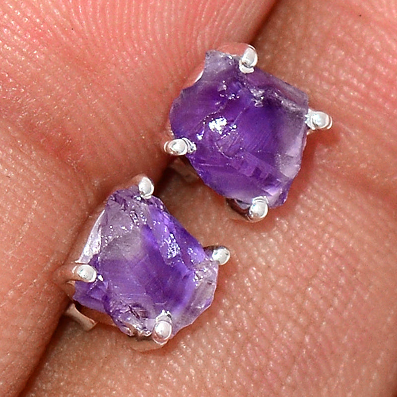 Claw - Amethyst Rough Studs - AMRS188