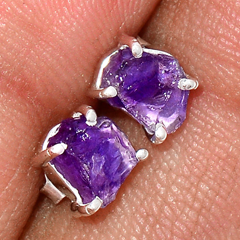 Claw - Amethyst Rough Studs - AMRS191