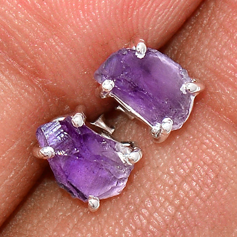 Claw - Amethyst Rough Studs - AMRS195