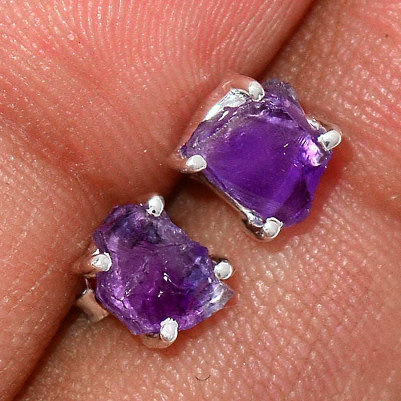 Claw - Amethyst Rough Studs - AMRS196