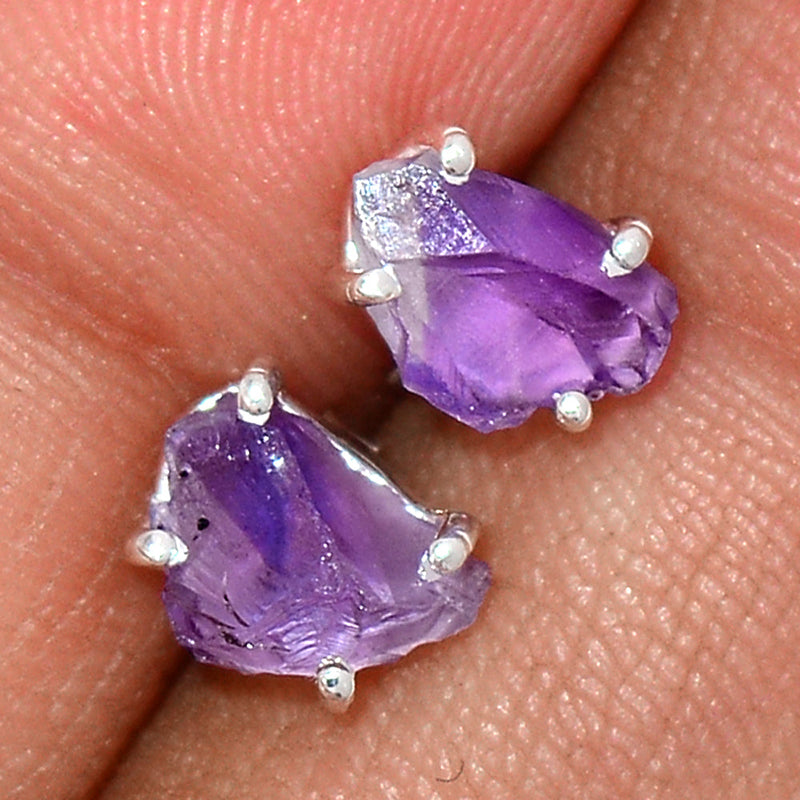 Claw - Amethyst Rough Studs - AMRS197