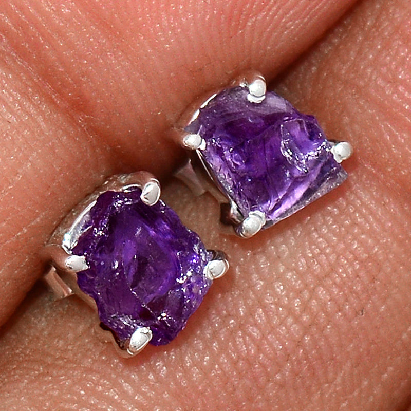 Claw - Amethyst Rough Studs - AMRS200