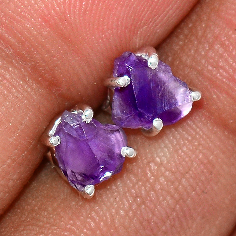 Claw - Amethyst Rough Studs - AMRS201