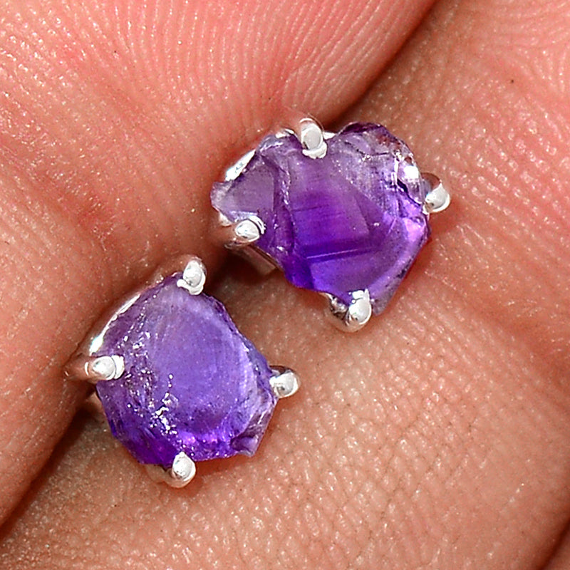 Claw - Amethyst Rough Studs - AMRS202