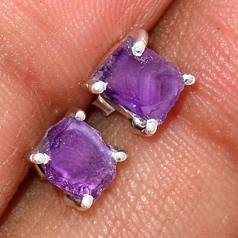 Claw - Amethyst Rough Studs - AMRS203