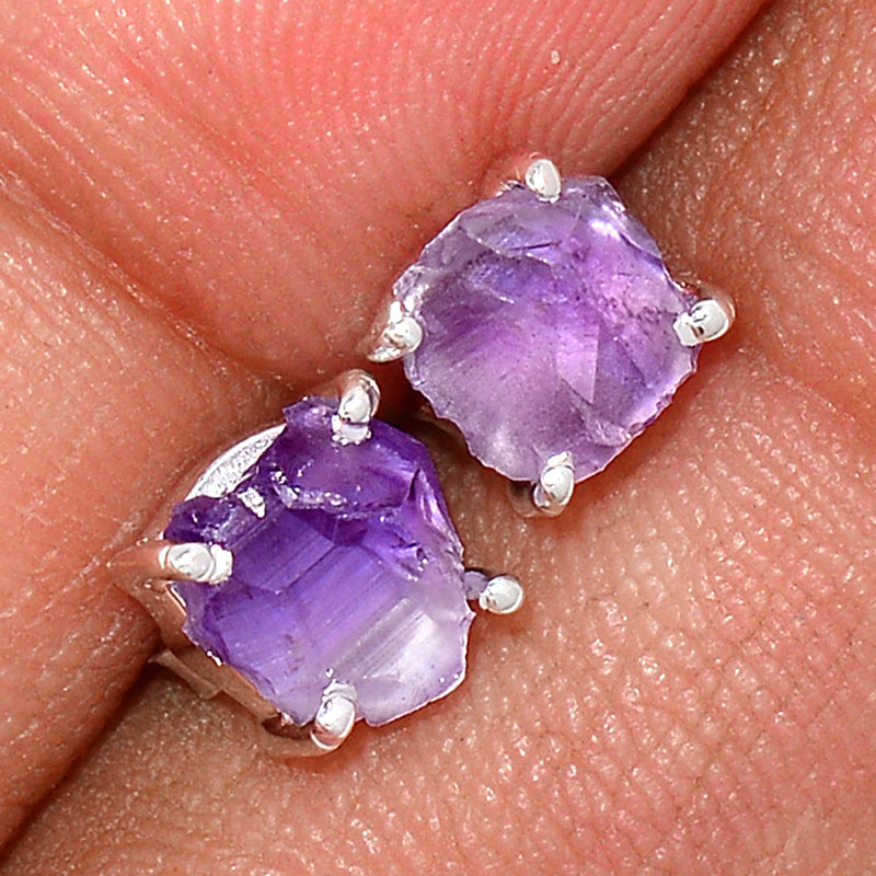 Claw - Amethyst Rough Studs - AMRS205