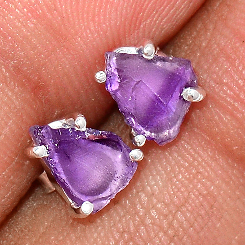 Claw - Amethyst Rough Studs - AMRS207