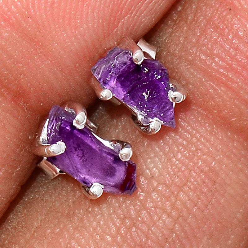 Claw - Amethyst Rough Studs - AMRS208