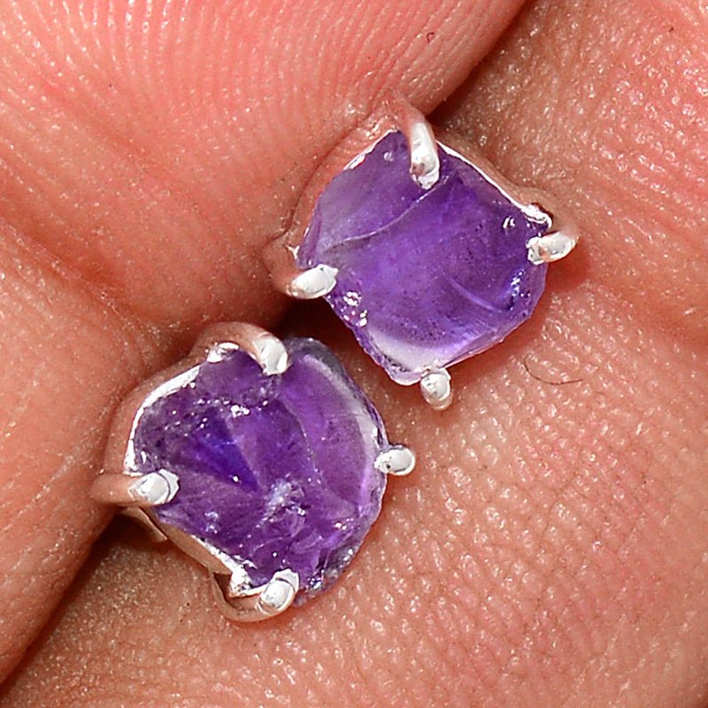 Claw - Amethyst Rough Studs - AMRS209