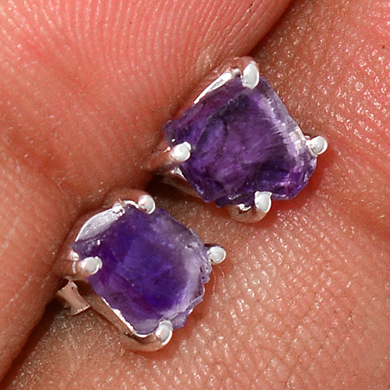 Claw - Amethyst Rough Studs - AMRS219