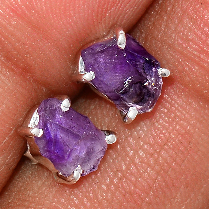 Claw - Amethyst Rough Studs - AMRS224