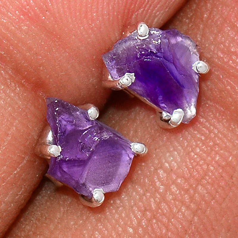 Claw - Amethyst Rough Studs - AMRS226