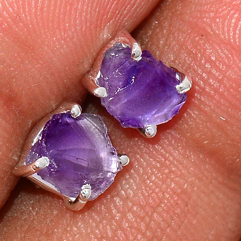 Claw - Amethyst Rough Studs - AMRS229