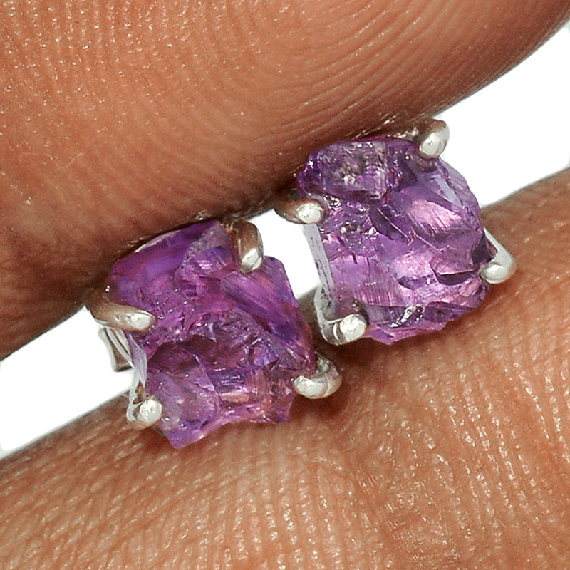 Claw - Amethyst Rough Studs - AMRS352