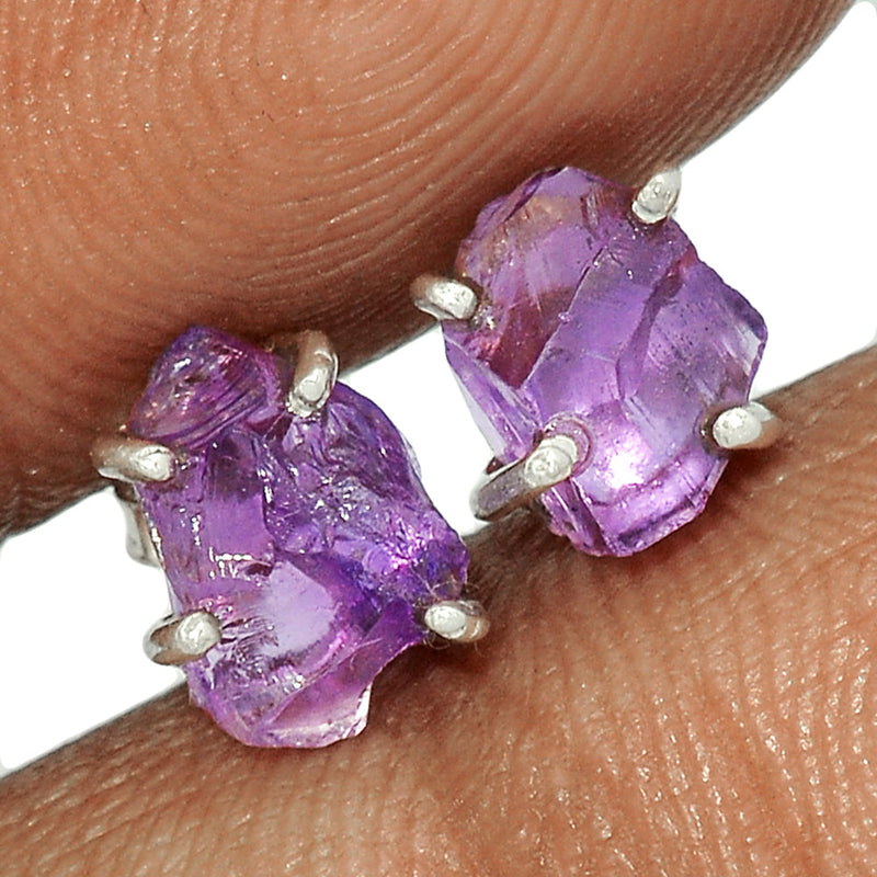 Claw - Amethyst Rough Studs - AMRS358