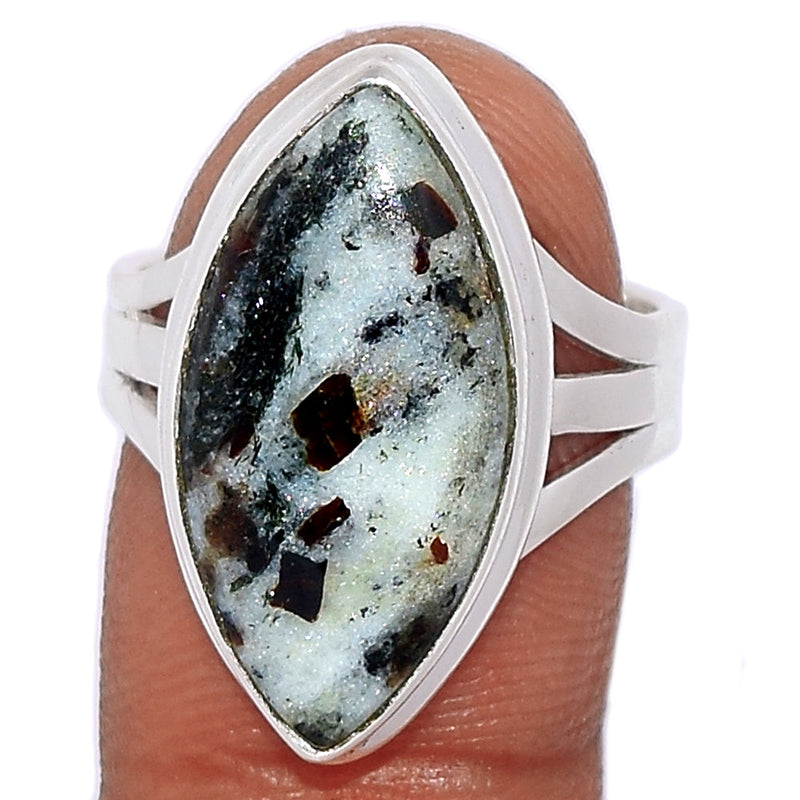 Astrophyllite Cabochon Ring - APCR144