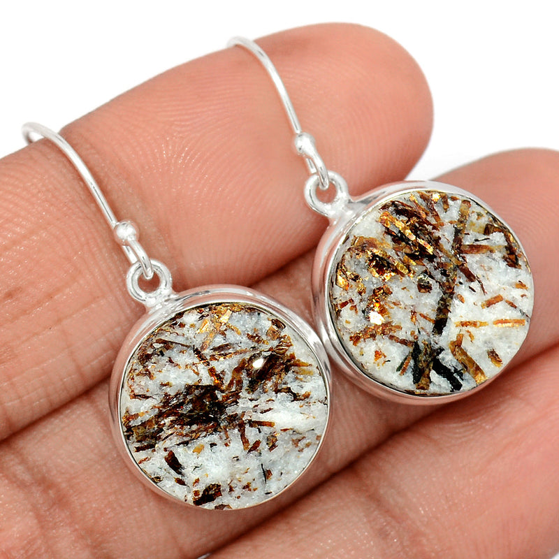 1.3" Astrophyllite Earrings - ASTE338