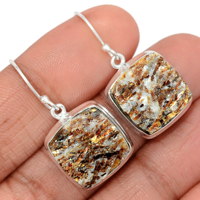 1.3" Astrophyllite Earrings - ASTE339