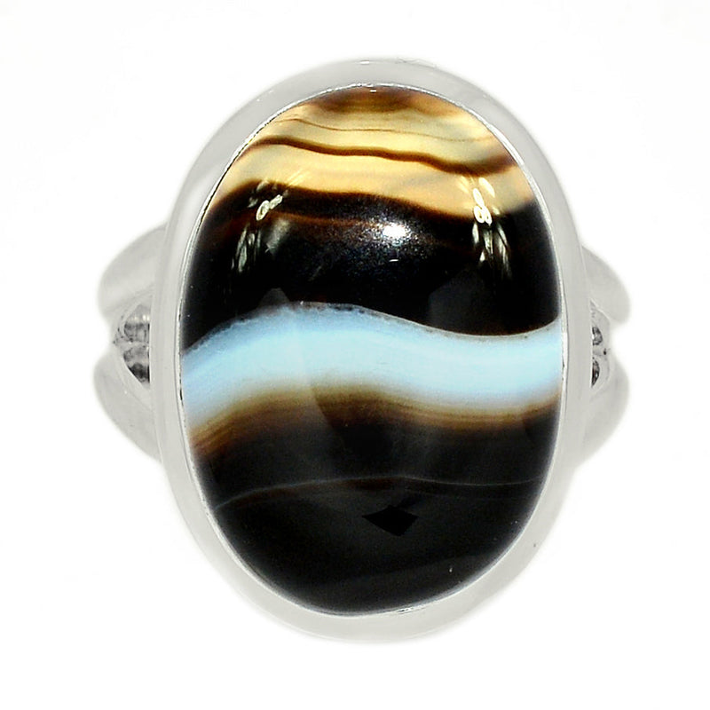 Black Banded Agate Ring - BBAR915