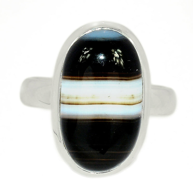 Black Banded Agate Ring - BBAR916