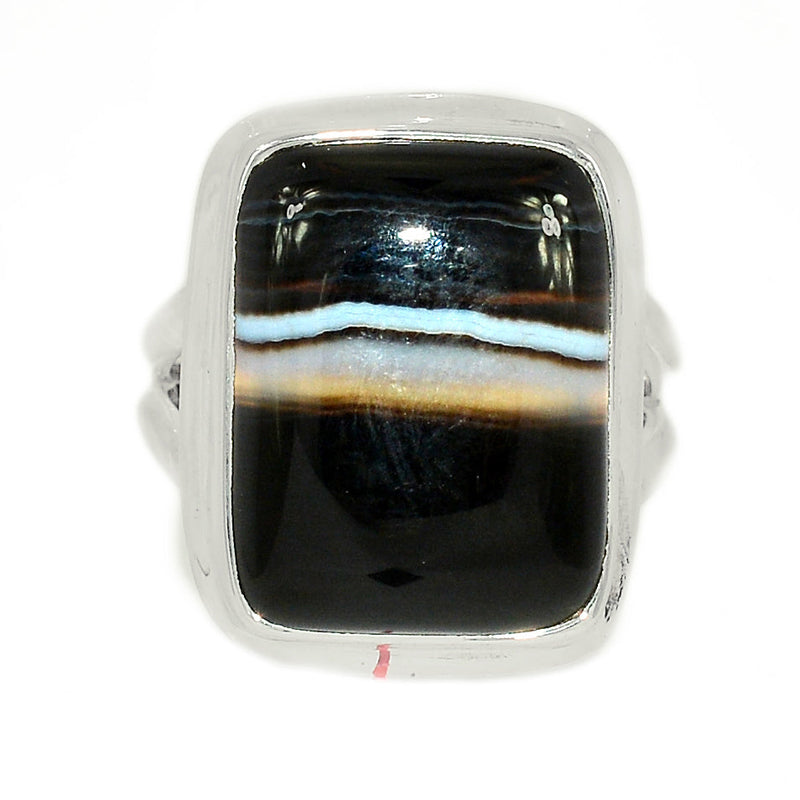 Black Banded Agate Ring - BBAR918