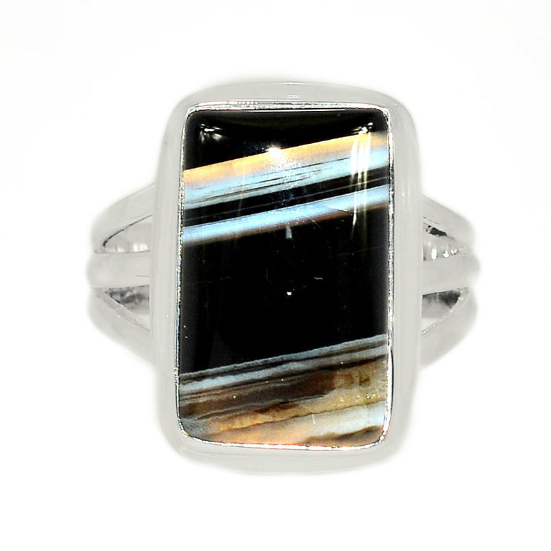 Black Banded Agate Ring - BBAR920