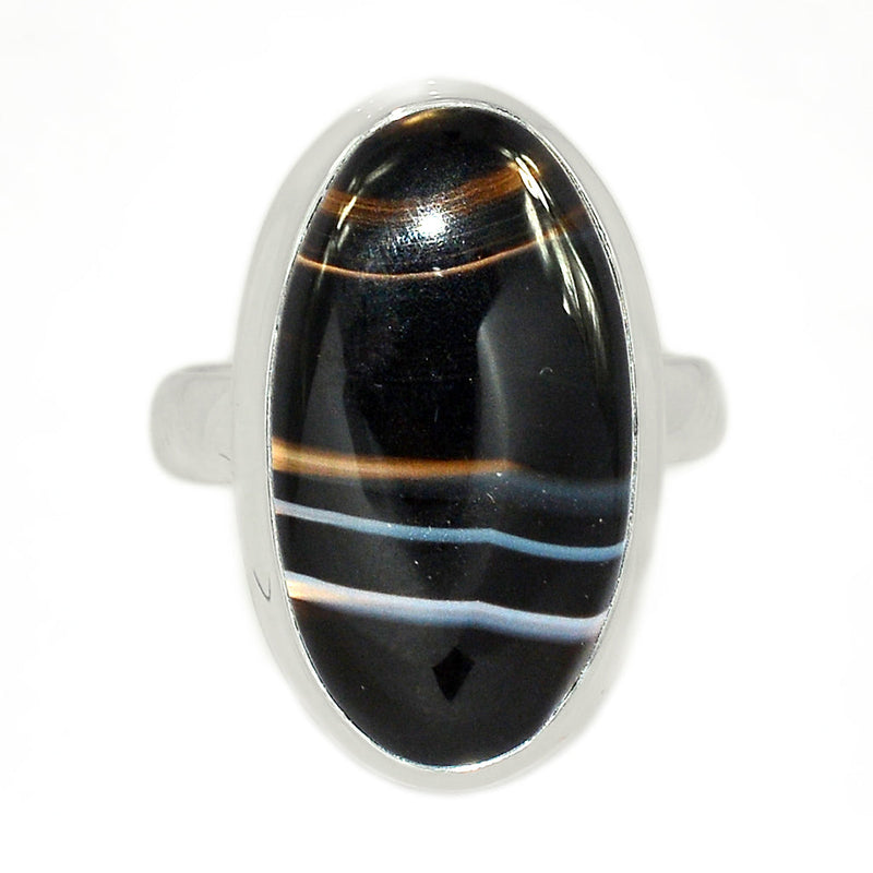 Black Banded Agate Ring - BBAR921