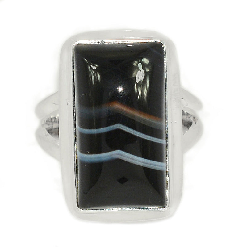 Black Banded Agate Ring - BBAR931