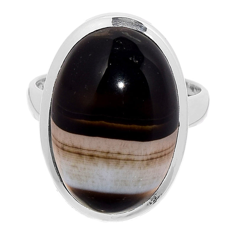 Black Banded Agate Ring - BBAR944