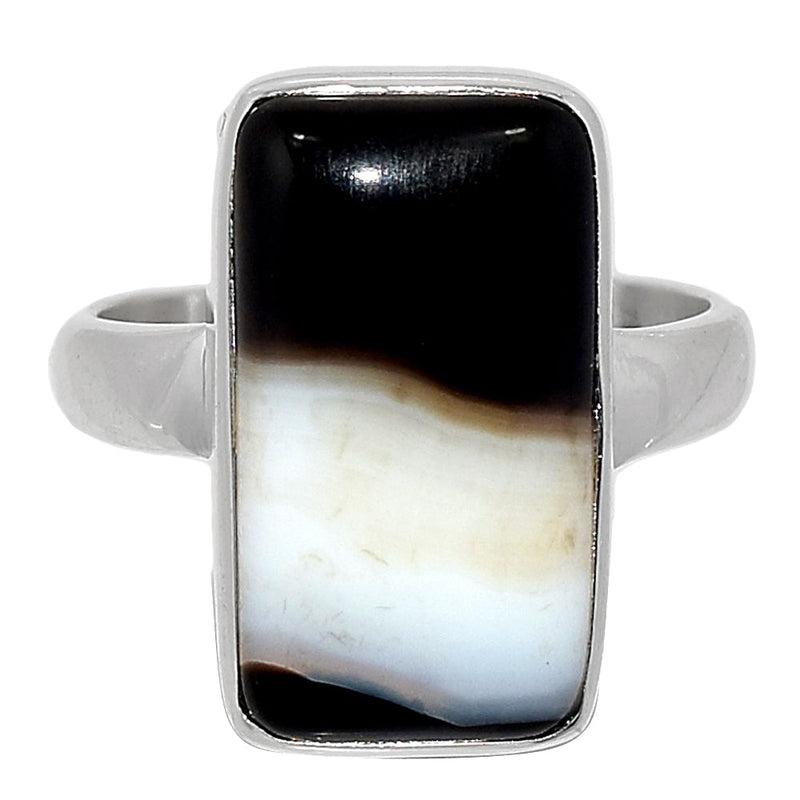 Black Banded Agate Ring - BBAR958