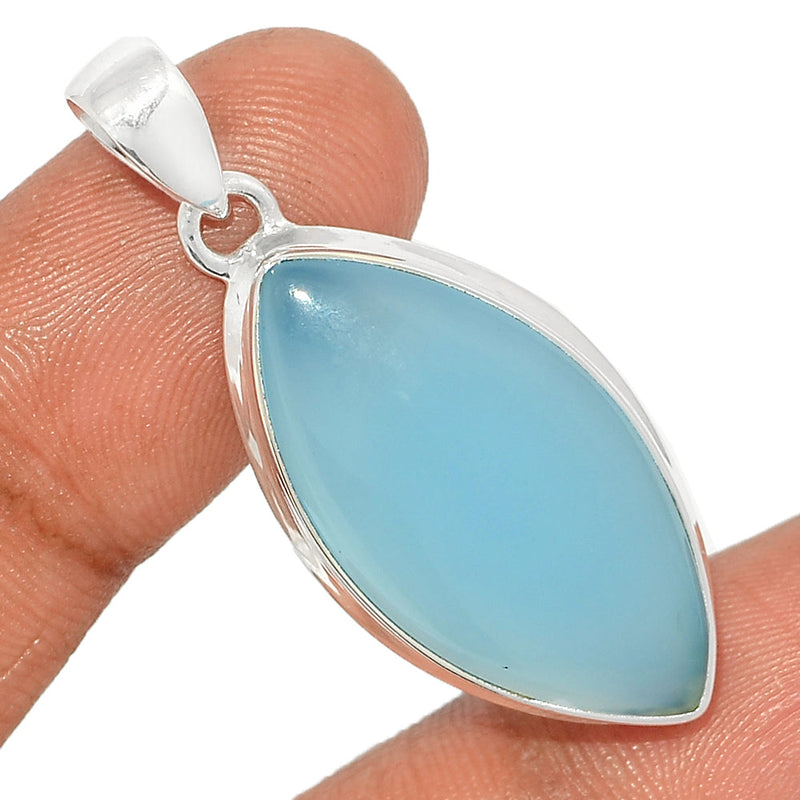 1.7" Blue Chalcedony Pendants - BCDP823