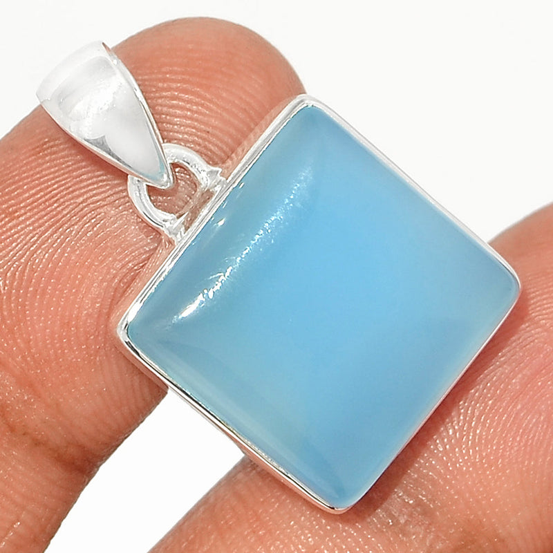 1.1" Blue Chalcedony Pendants - BCDP828