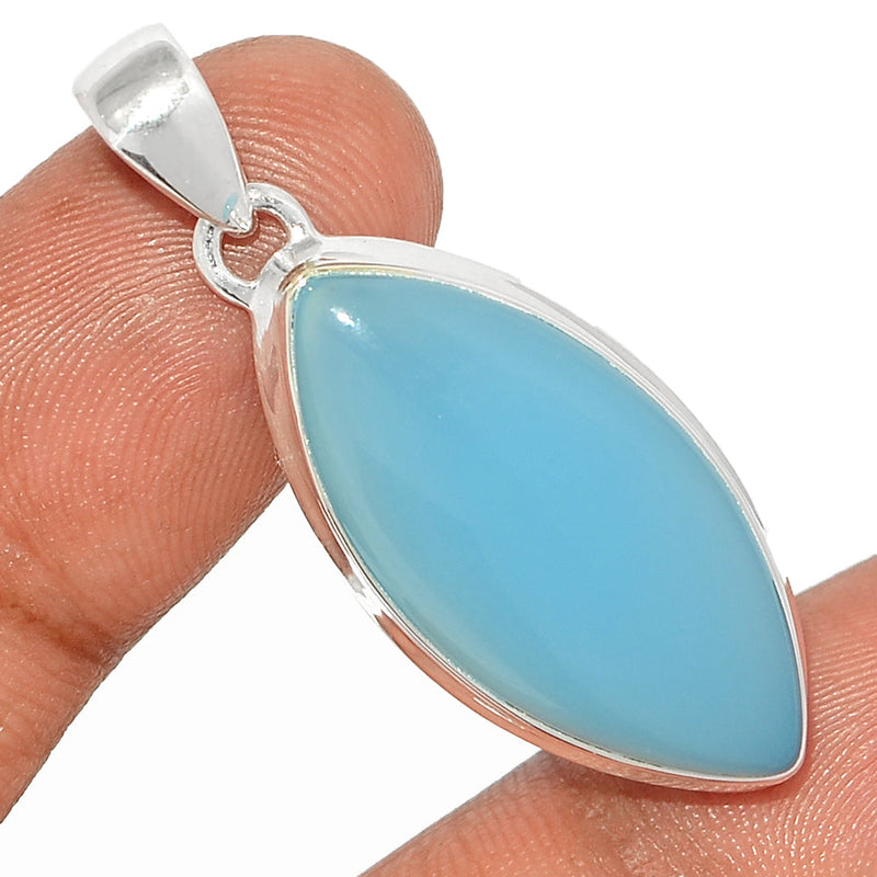 1.6" Blue Chalcedony Pendants - BCDP831