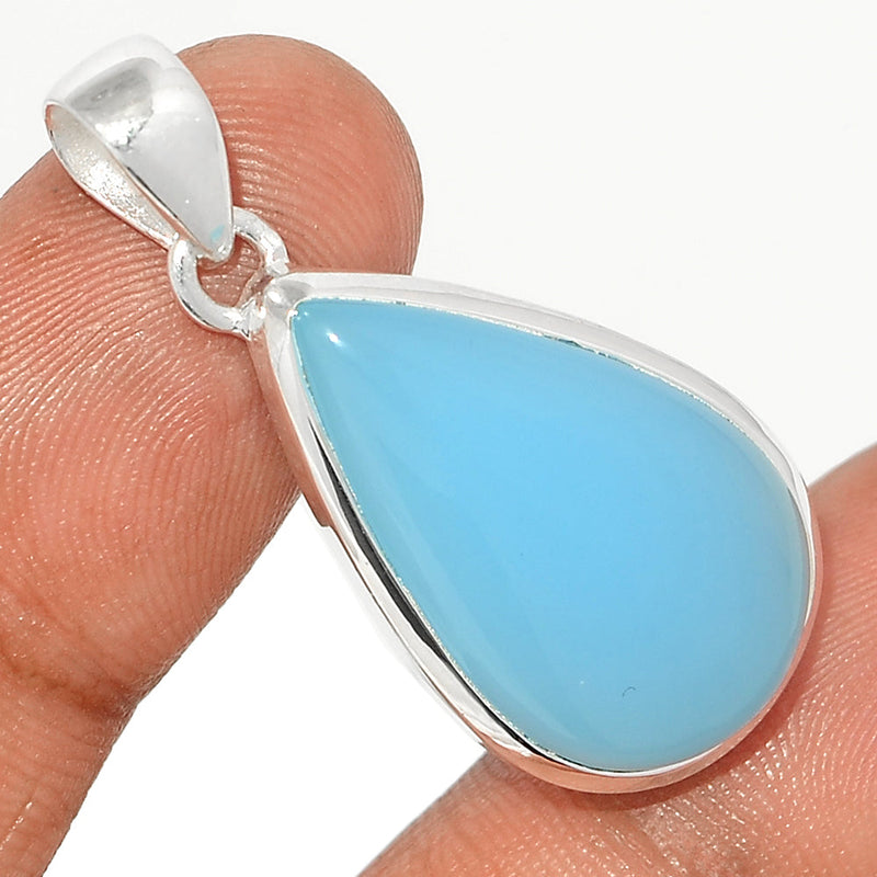 1.5" Blue Chalcedony Pendants - BCDP840