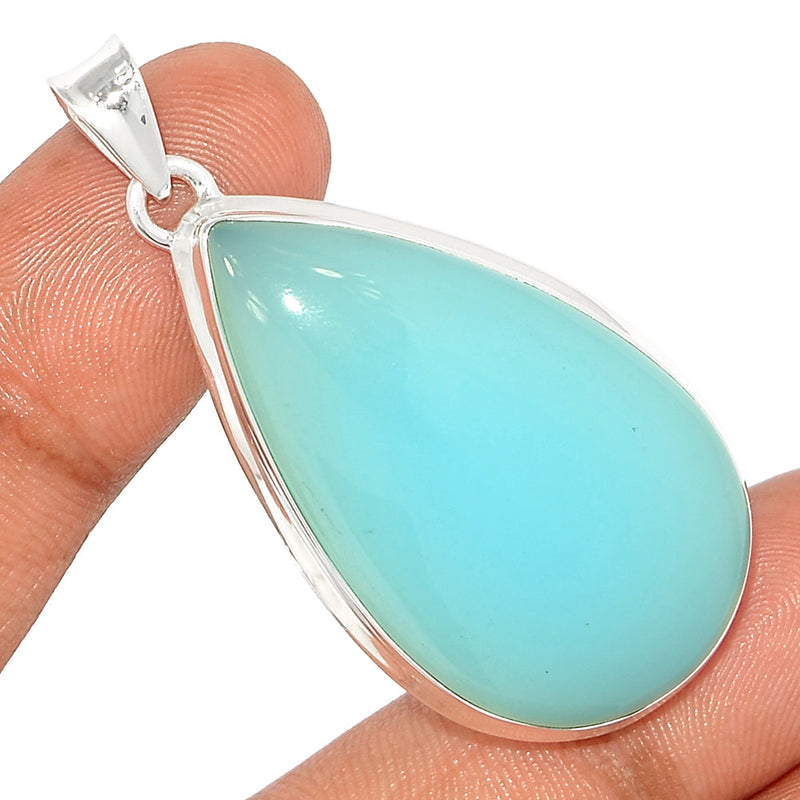 2.1" Blue Chalcedony Pendants - BCDP841