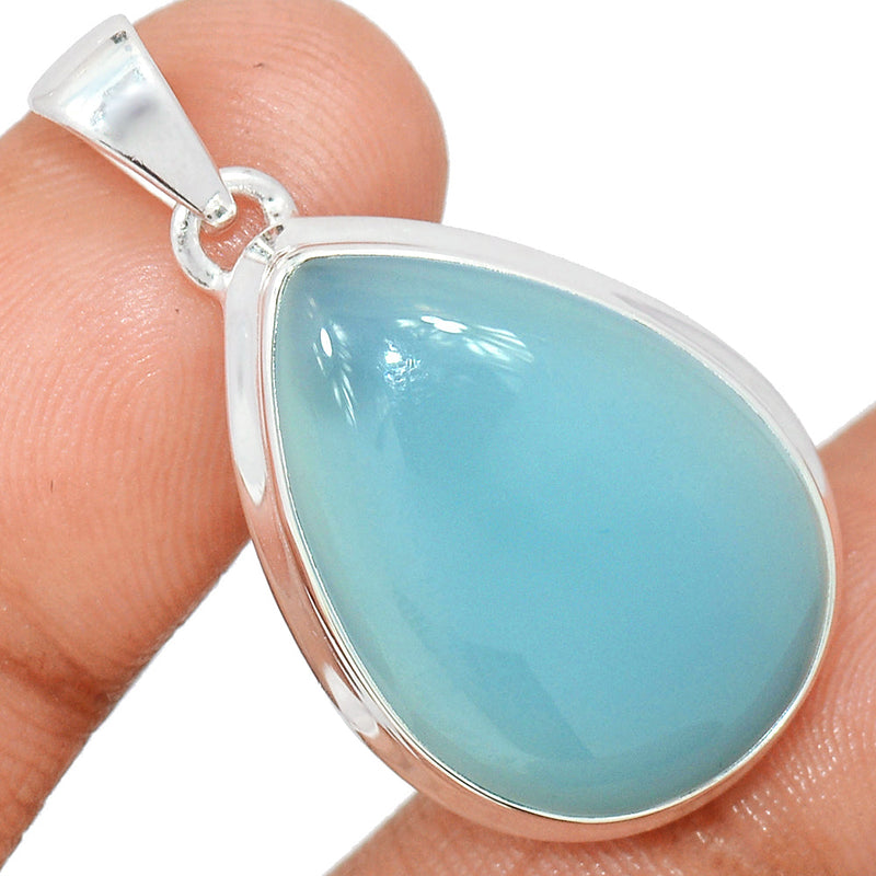 1.5" Blue Chalcedony Pendants - BCDP862