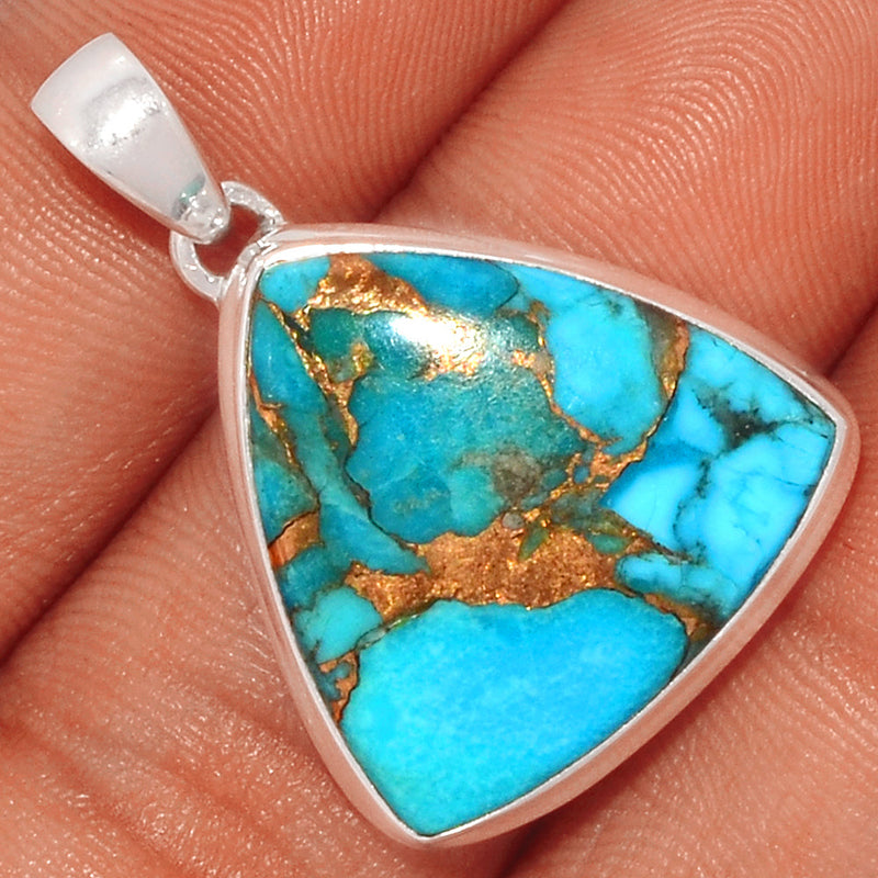 1.3" Blue Copper Turquoise Pendants - BCTP1225