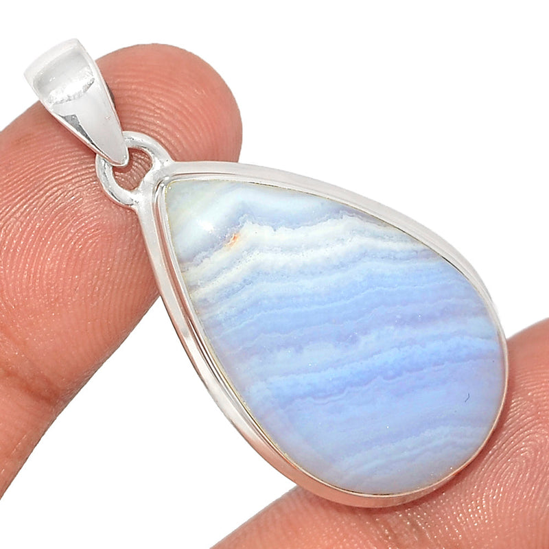 1.7" Blue Lace Agate Pendants - BLAP1913