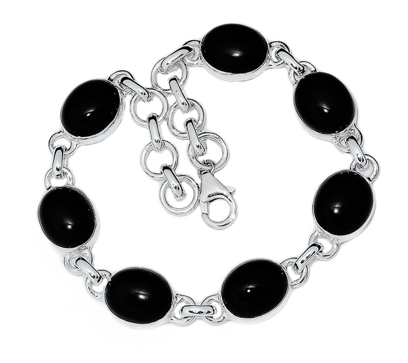 8.6" Black Onyx Bracelets - BOCB287