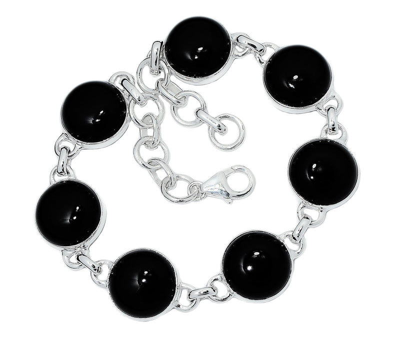 8.6" Black Onyx Bracelets - BOCB303