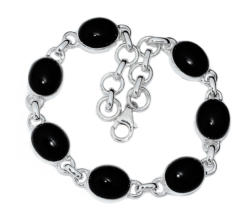 8.6" Black Onyx Bracelets - BOCB307