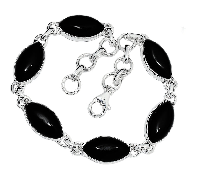 8.6" Black Onyx Bracelets - BOCB314