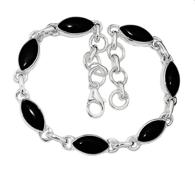 8.7" Black Onyx Bracelets - BOCB322