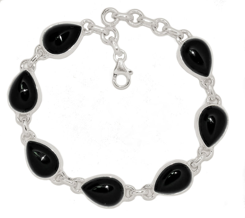 8.5" Black Onyx Bracelets - BOCB330