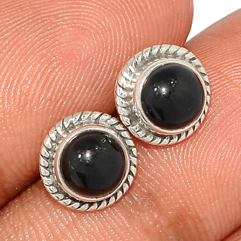 Small Filigree - Black Onyx Studs - BOXS729