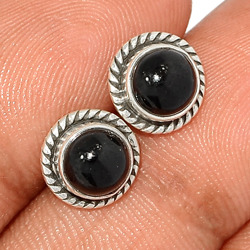 Small Filigree - Black Onyx Studs - BOXS730