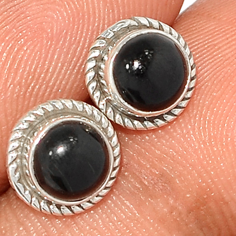 Small Filigree - Black Onyx Studs - BOXS731