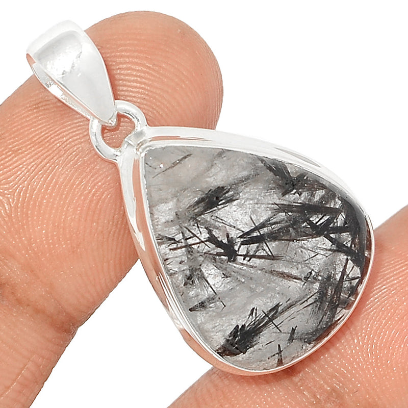 1.5" Black Rutilated Quartz Pendants - BRUP2124